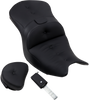 Saddlemen H18-07-181BR Seat - Roadsofa - With Backrest - Pillow Top - Black