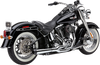 Cobra 6483 El Diablo Exhaust - Chrome - 12-17 Softail