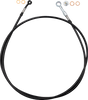 FAT Baggers INC. 100064-B Ez Install Brake Line - 64" - Black Braid
