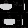 SBS 687LS BRAKE PAD SBS 687LS