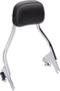 Cobra 602-2212 Detachable Backrest - Chrome - Short - FLH/FLT
