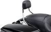 Cobra 602-2212 Detachable Backrest - Chrome - Short - FLH/FLT