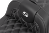 Saddlemen 823-07-206B5 RoadSofa Seat - w/ Backrest - CF - FLTR/FLHX 23-24
