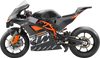Stompgrip 55-10-0197B Tank Grips - Volcano - Black - for Ktm - RC 8C 22-24