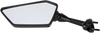 Emgo 20-43092 Mirror - Side View - Polygon - Black - Left