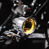Custom Dynamics PB-FOG-UNV-YC Fog Light - Chrome - Yellow Lens - Universal
