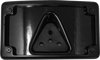 Kodlin USA KUS20352 3-Hole License Plate Mount - Curved - Black