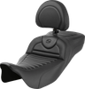Saddlemen 808-07B-205B0 Roadsofa Ext Reach Seat - w/ Backrest - FLH/FLT 08-24