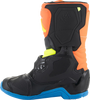 Alpinestars Kids Tech 3S Boots - Fluorescent Orange/Fluorescent Yellow/Blue
