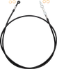 FAT Baggers INC. 120063-B Ez Install Brake Line - 63" - Black Braid