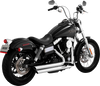 Vance & Hines 17338 Big Shots Staggered Exhaust System - Chrome