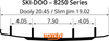 Woody's DS6-8250 Dooly Runners - 6" - 60° - Ski-Doo