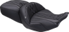 Mustang 89411 Deluxe One-Piece 2-Up Seat - Diamond - Black - FLT/FLH 23-26