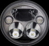 CUSTOM DYNAMICS CDTB-7-I-B HEADLIGHT 7" CHIEF BLK