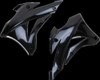 Acerbis Radiator Scoops Black - Fits: FOR KAWASAKI KX85 2014-2018