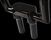 LA CHOPPERS LA-7442-06B RISERS W/SOLID TOP 6" BK