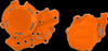 Acerbis Orange Clutch / Ignition Cover Kit 16-19 FC 450 16-19 FOR KTM 450 SX-F