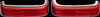 Custom Dynamics Chrome Bagz Saddlebag Lights w/ Red Lenses for 10-13 FLHX FLTRX