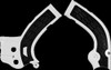 Acerbis Silver/Black X-Grip Frame Guards 09-18 FOR KAWASAKI KX 450 F