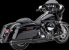 Cobra 06-16 Harley FLHX2 NH Series Slip-On Exhaust (Raven Black)