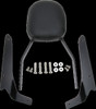 Cobra Standard Square Sissy Bar with Pad in Black 02-5111B