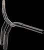 LA Choppers LA-7338-12B Black 12" One Piece Bent Kage Fighter Handlebar Harley