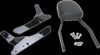 Cobra Black 17" Standard Square Sissy Bar with Pad 602-1153B