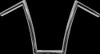 TODD'S CYCLE 0601-2547 HANDLEBAR 1"STRIP 14" CHR
