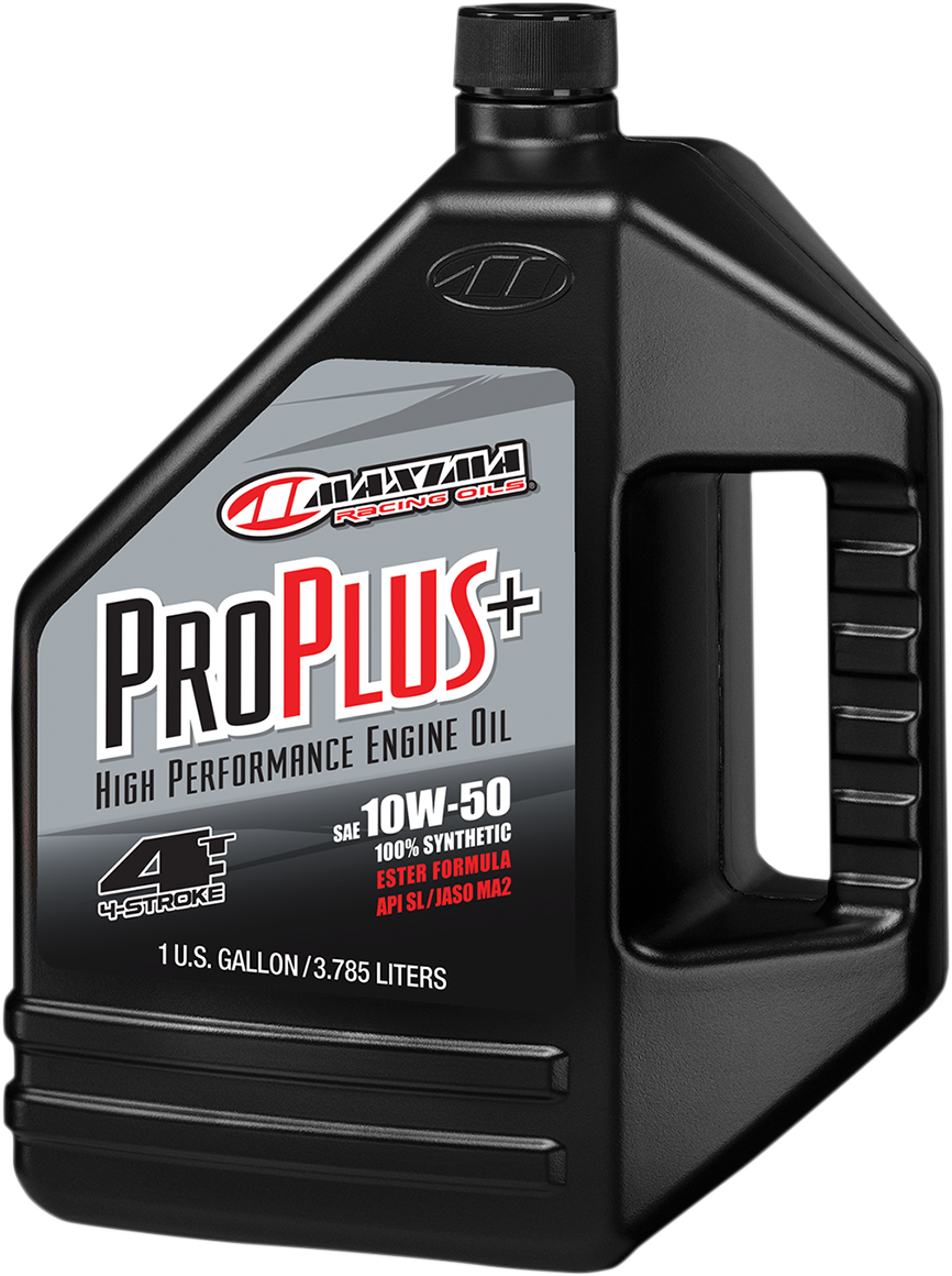 High Performance Racing Engine Oil Maxima Racing Oils 10W-50 Pro Plus+ Synthetic 4T Engine Oil - 1 Gallon ...
