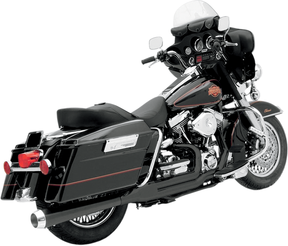 BASSANI XHAUST HS-FLH-637CLB HEAT SHIELDS BLK FLH 2-1