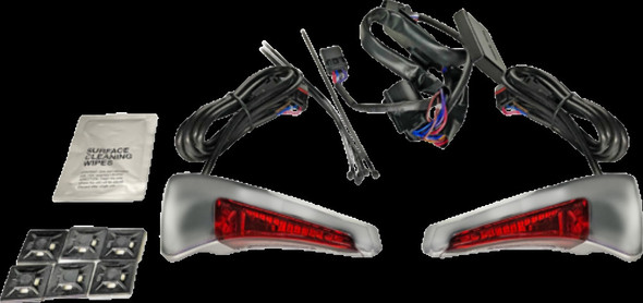 CUSTOM DYNAMICS CD-TPBR-14-RC LIGHT B-REST FLH CHR/RED