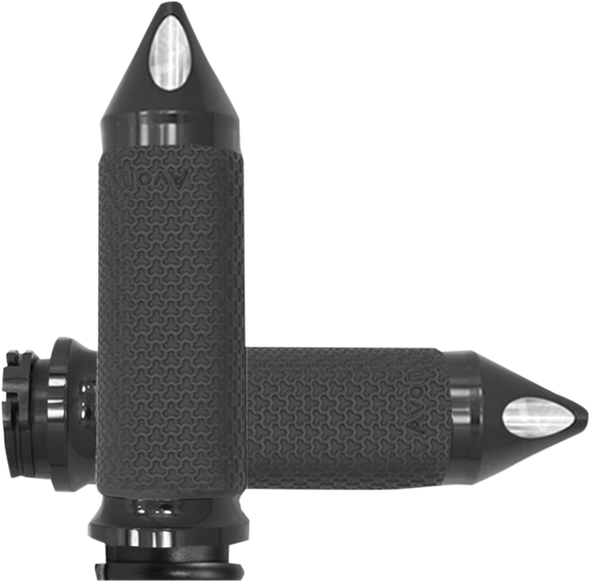 Avon Grips Black Memory Foam Spike Grips MF-63B-ANO-SPK