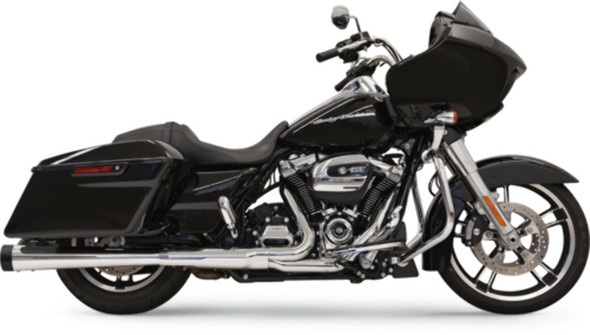 Bassani Chrome 4" DNT Motorcycle Slip On Exhaust Mufflers 17-19 Harley Touring