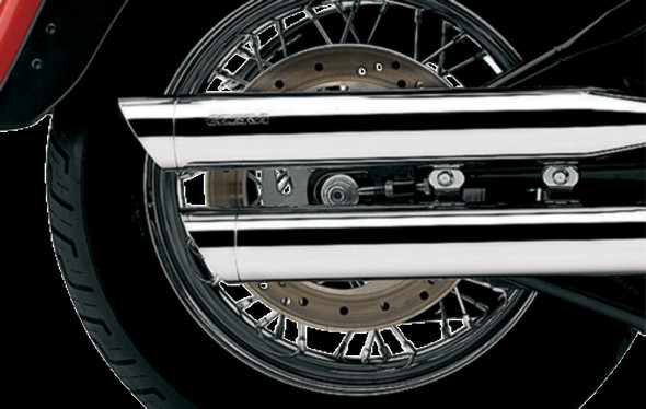 Cobra 00-06 Harley FXST2 Slip-On Exhaust (Chrome / 3")