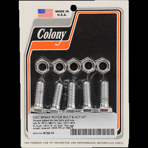 COLONY 8738-10 FRT/RR ROTR BLTS 73-80 FL