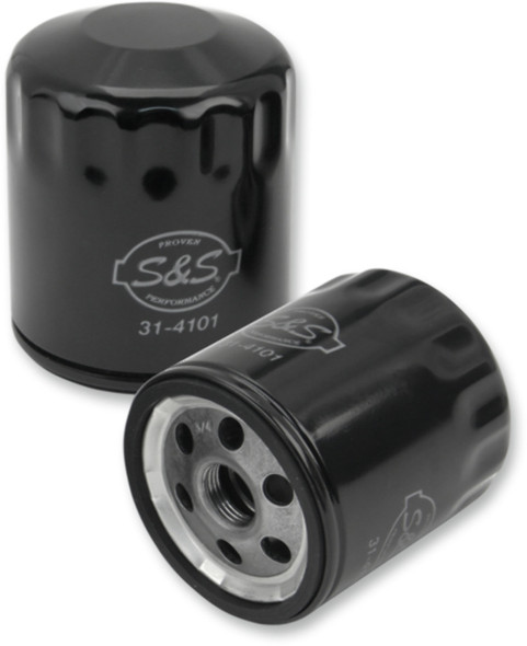 S&S CYCLE 31-4101A BLACK OIL FILTER W/ O-RING FOR 84-99 HARLEY-DAVIDSON
