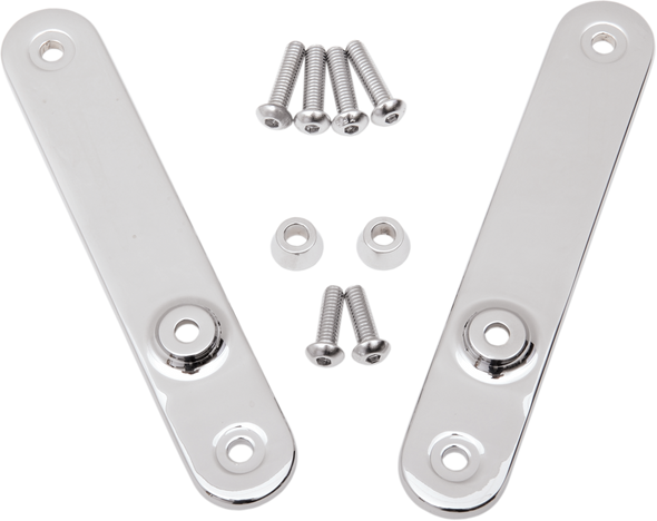 Drag Specialties Chrome Front Turn Signal Relocation Mounts 97-13 Harley Touring