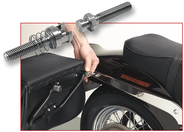 Cycle Visions CV-136 BareBacks Saddlebag Quick Mount Kit for Harley Softail
