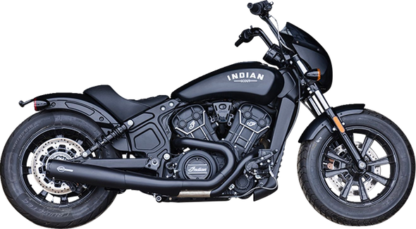 S&S Cycle 4111-266-R 2-into-1 Grand National Exhaust System - Black - Race Only