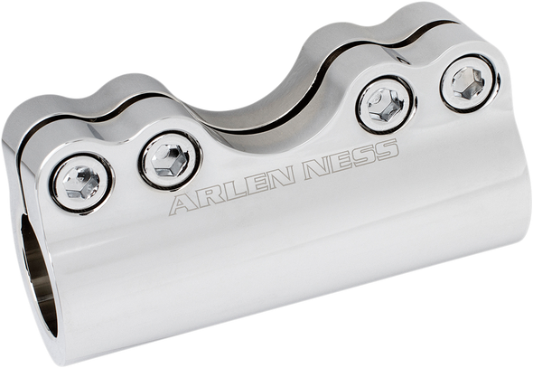 Arlen Ness Modular Billet Handlebar Clamp Chrome 1-1/4" 08-053