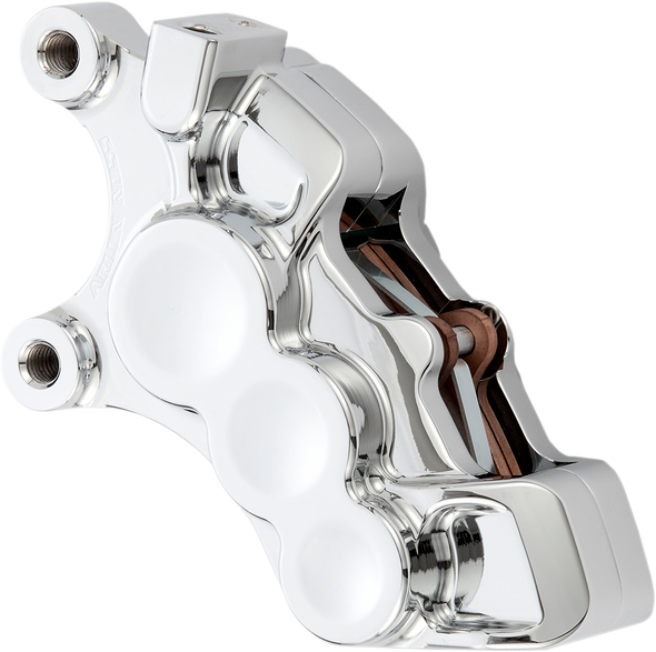 Arlen Ness 02-214 6-Piston Caliper - Front Left - Chrome - 11.8"