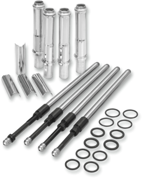S&S Cycle Quickee Adjustable Pushrods With Covers For Harley Twin Cam 1999-2017