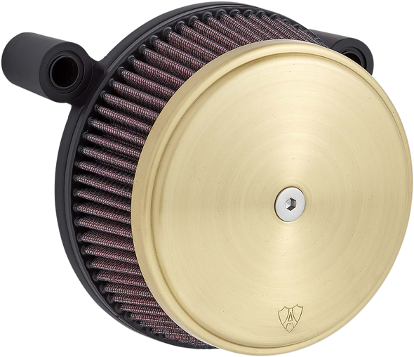 Arlen Ness Brass Big Sucker Stage 1 Air Cleaner Filter Kit for 1999-2016 Harley Touring Softail