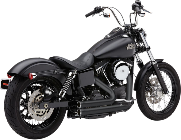 Cobra 12-17 Harley FXDB3 909 2-Into-2 Exhaust (Black)