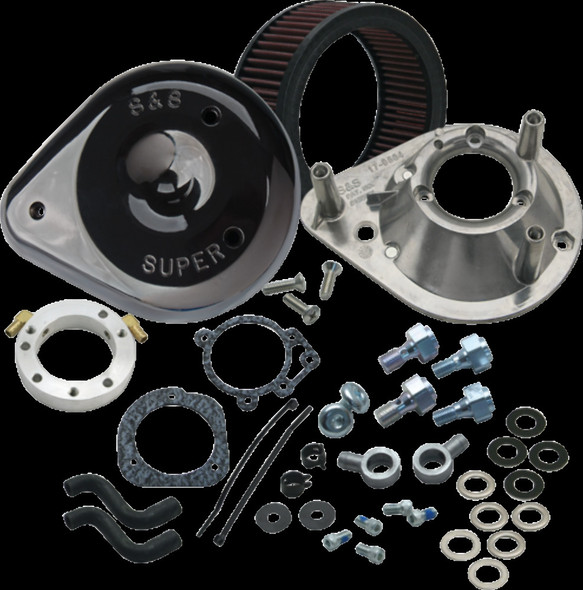 S&S Cycle 170-0181A Black Teardrop Air Cleaner Kit Harley 96-06 Big Twin CV Carb