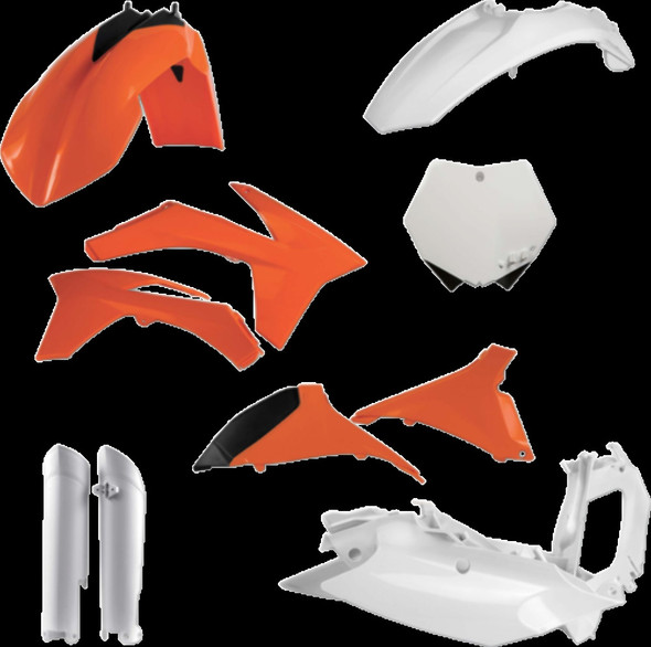 Acerbis Full Plastic Kit - Original 12 , Color: Orange 2205283593