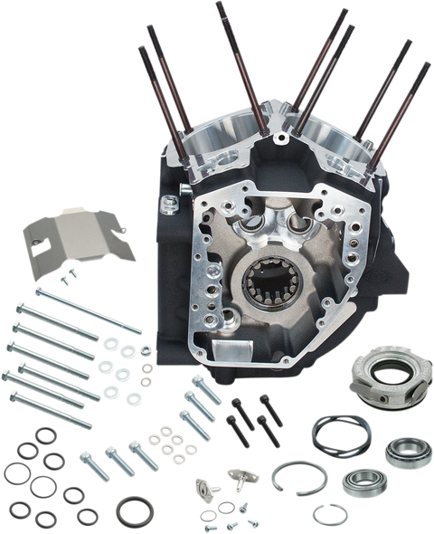S&S Cycle 31-0181A Engine Case Crankcase 4.125" Stroke Black for Twin Cam A
