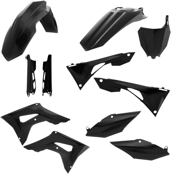 Acerbis Black Full Plastics Kit 2019 FOR HONDA CRF250R CRF450R