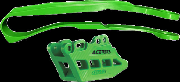 Acerbis Chain Guide and Slider Kit 2.0 Green - Fits: FOR KAWASAKI KX450F