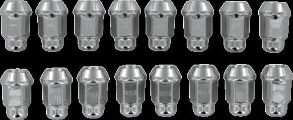 ITP ALUG18BX Lug Nut Set (Chrome / 12 x 1.50 mm /  Tapered)
